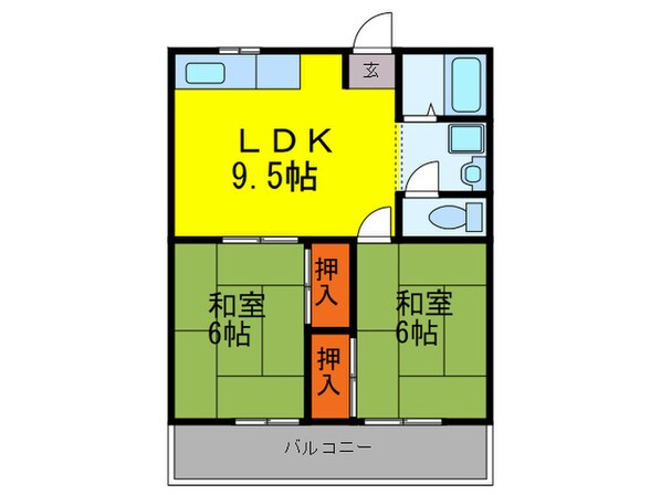 ミュ－ズハイツの物件間取画像